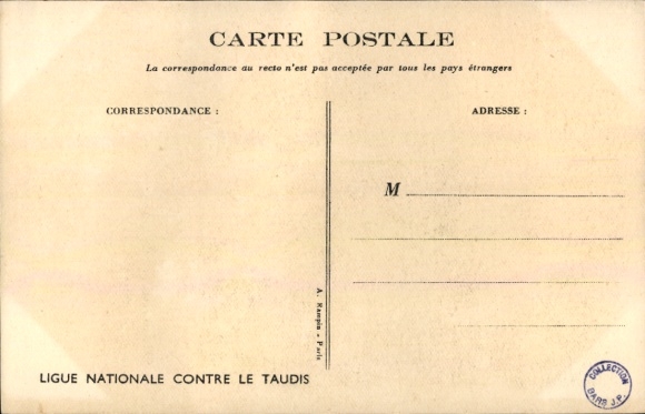 Artist PC Poulbot, Francisque, Ligue Nationale contre le Taudis, children and pig in a kitchen