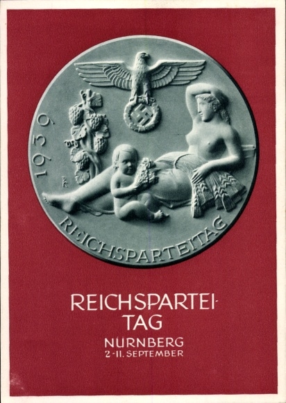 Ganzsachen Ak Nürnberg, Reichsparteitag 1939, Reichsparteitag des Friedens