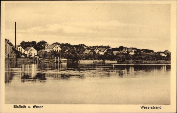 PC Elsfleth on the Unterweser, view of the town