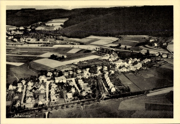 Postcard Bielefeld, Johannistal, aerial photograph