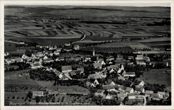 Ak Döggingen Bräunlingen in Baden Württemberg, luchtfoto