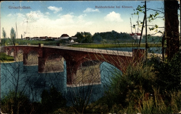 Ak Grossbothen Grimma in Saksen, Muldenbrug bij Kössern