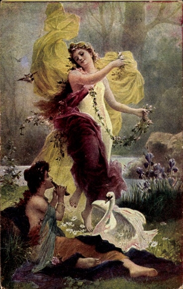 Kunstenaar Ak Zatzka, H., Dans van de Nimfen