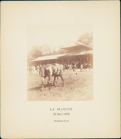 Photo La Marche Nièvre, game at a horse racecourse May 31, 1890
