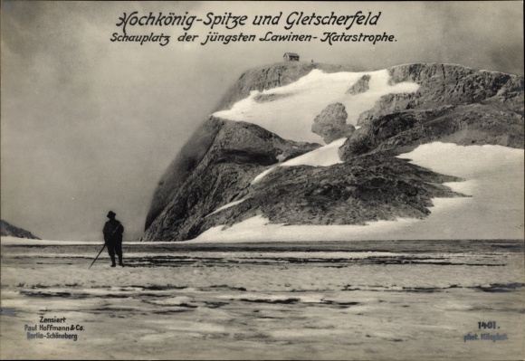 PC Salzburg Austria, Hochkönig-Spitze, glacier field, avalanche disaster