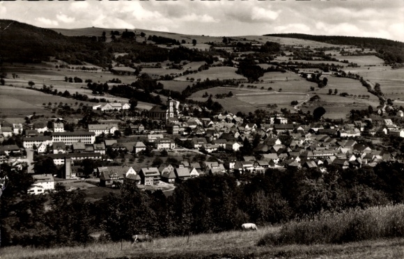 Ansichtkaart Hilders in de Rhön, panorama