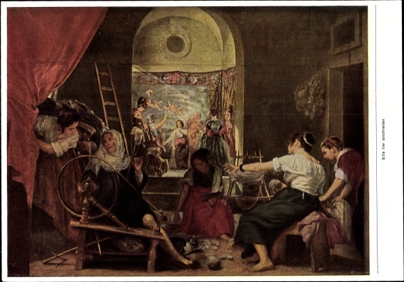 Collection picture The painting of the baroque, Diego Velazquez, The carpet weavers