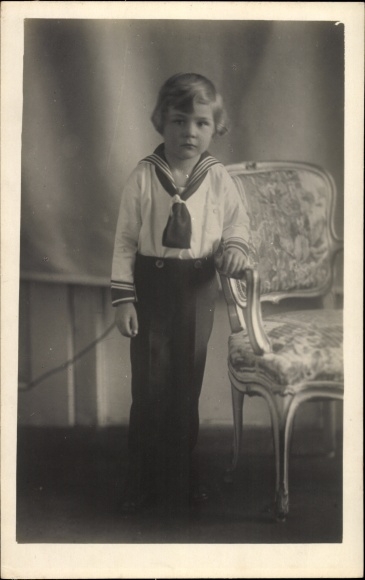 Postcard Prince Christian of Braunschweig and Lüneburg, portrait in sailor suit