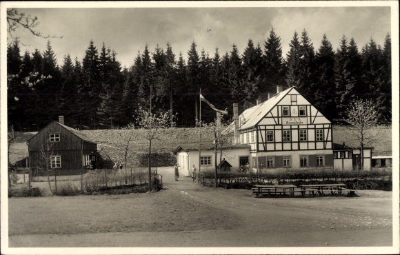 Ak Neudorf Sehmatal in het Ertsgebergte, jeugdherberg