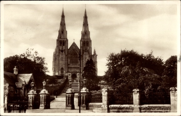 Postcard Armagh Northern Ireland, RC Cathedral