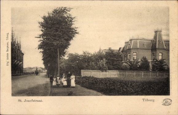 Ansichtkaart Tilburg Noord-Brabant Nederland, St. Jozefstraat