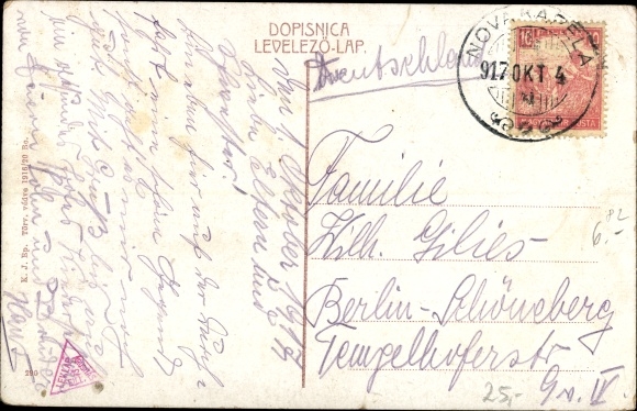 Postcard Slavonski Brod Kroatien, Palyaudvar, Railway Station