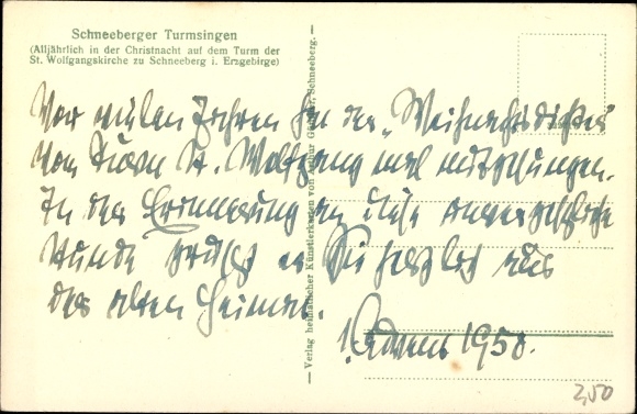 Artist PC Schneeberg in the Ore Mountains, Schneeberger Turmsingen, St. Wolfgang&#39;s Church, bell