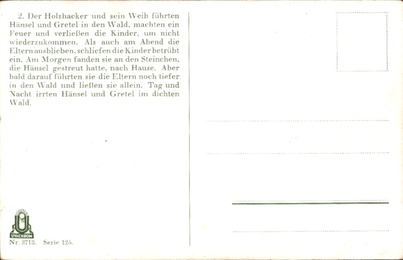 Artist Postcard Kubel, Otto, Hansel and Gretel, Brothers Grimm, Fairy Tales
