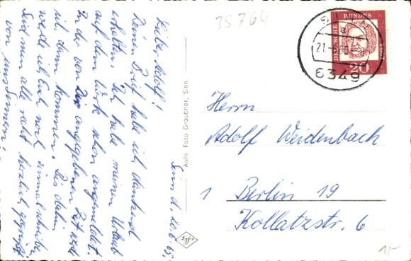 Postcard Sinn in Hessen, Panorama