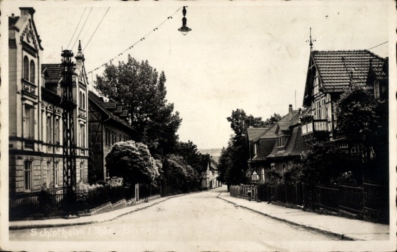 Photo Postcard Schlotheim in Thuringia, street scene