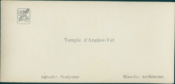 Stereo Photo Temple d&#39;Angkor-Vat, Exposition Coloniale Paris 1931