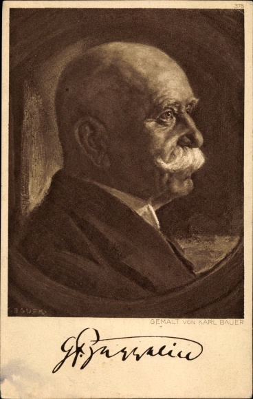 Artist PC Bauer, Karl, Ferdinand Graf von Zeppelin, portrait