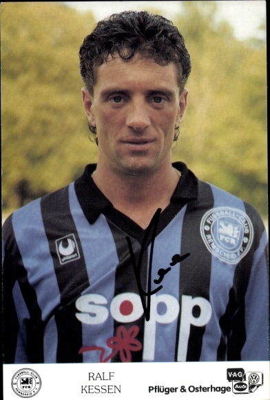 Autograph card footballer Ralf Kessen, FC Remscheid, autograph