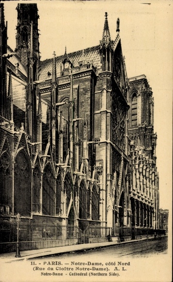 CPA Parijs IV Ile de la Cité, Cathédrale Notre-Dame