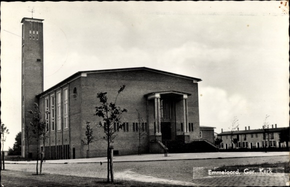 Ak Emmeloord Flevoland Niederlande, Geref. Kerk