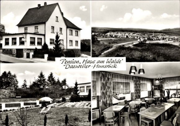Postcard Daxweiler in Soonwald, Haus am Walde, Panorama, Guest room
