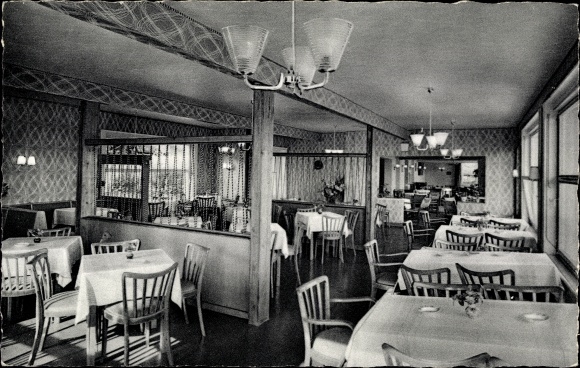 Postcard Niederbreisig Bad Breisig am Rhein, Café Klein Petersberg