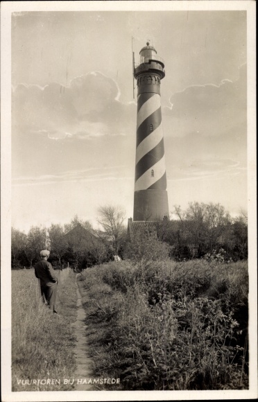 Postcard Haamstede Zeeland Niederlande, Lighthouse