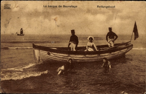 Postcard beach party, lifeboat