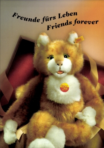Postcard Steiff cuddly toys, advertising