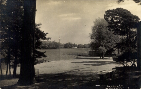 Postcard Dargun in Mecklenburg, bathing beach
