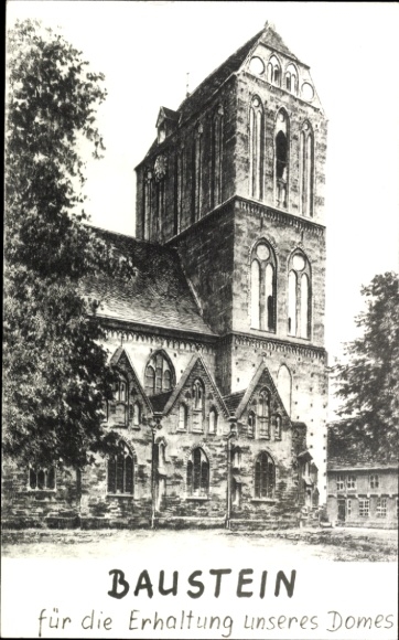 Postcard Güstrow in Mecklenburg, Cathedral