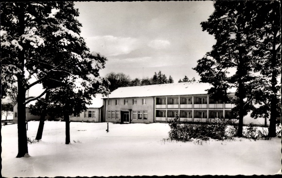 Postcard Gladenbach Hesse, house Blankenstein, training home German postal union