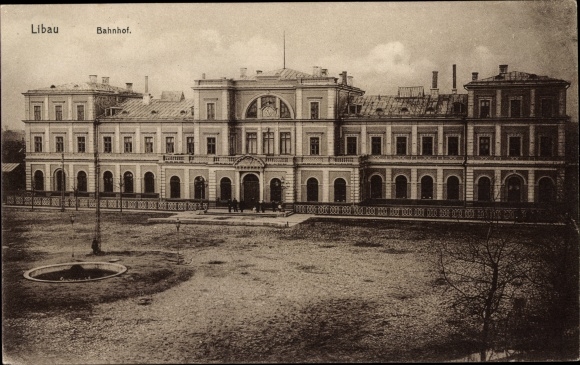 Ak Liepaja Libau Letland, treinstation