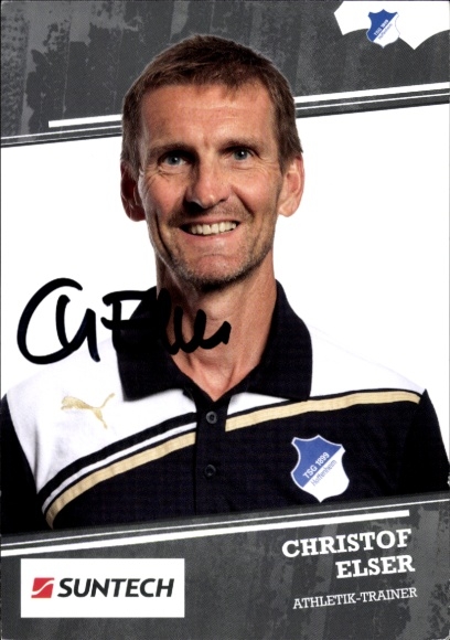 Autogrammkarte Athletik Trainer Christof Elser, TSG 1899 Hoffenheim, Autogramm