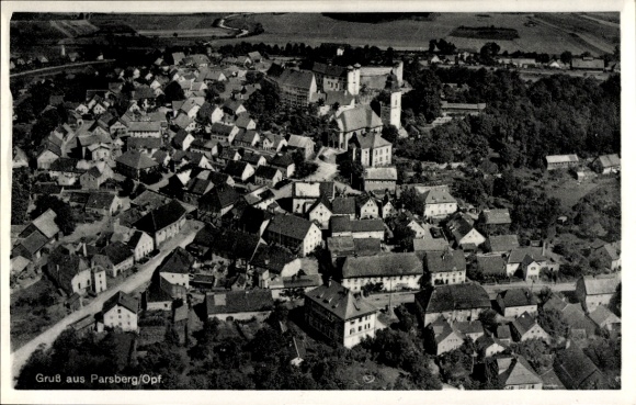 Ak Parsberg in der Oberpfalz, Fliegeraufnahme
