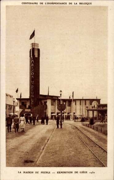 Postcard Liège Liège Wallonia, World Exhibition 1903, Maison du Peuple