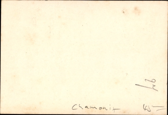 Visiting card Chamonix Mont Blanc Haute Savoie, Montenvert and Aiguille du Dru