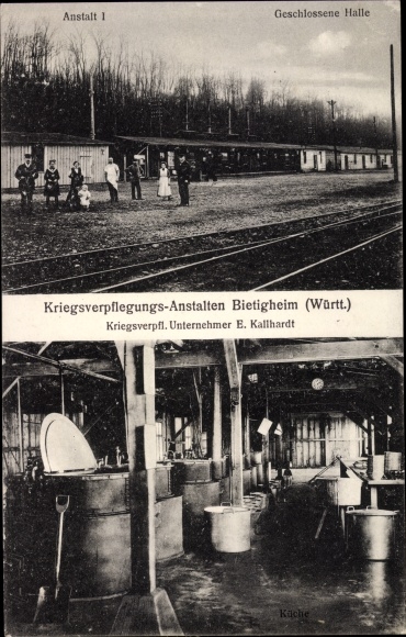 Ansichtkaart Bietigheim Bissingen an der Enz, oorlogshoreca