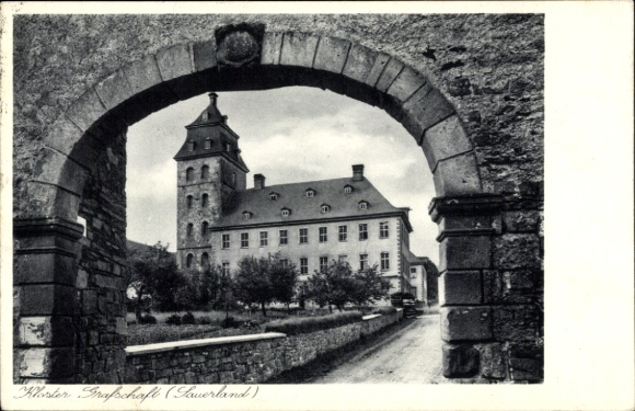 Ak Grafschaft Schmallenberg im Hochsauerlandkreis, Blick auf das Kloster