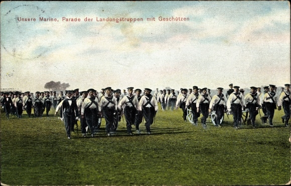 PC Imperial Navy, parade of landing troops with guns
