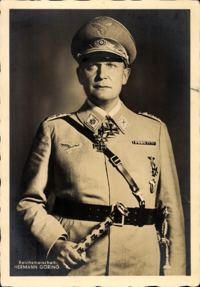 Ak Oberbefehlshaber der Luftwaffe Reichsmarschall Hermann Göring, Marschallstab, Portrait