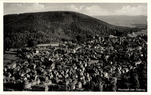 Ak Neustadt bei Coburg Oberfranken, Fliegeraufnahme
