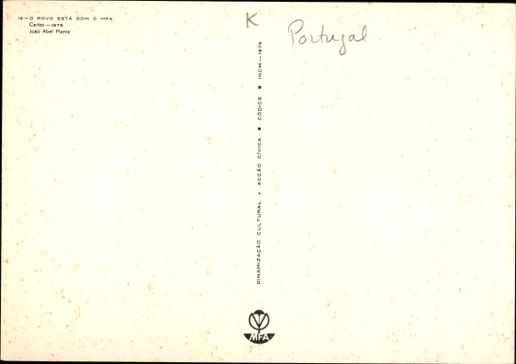 Postcard History Portugal, POVO MFA