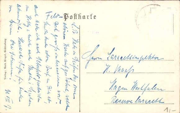 Postcard Gräfenberg in Upper Franconia, Gravenberg, Land-Pfleg-Amt, general view 1729, coat of arms