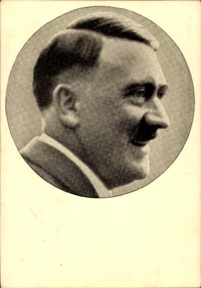 Postcard Führer and Reich Chancellor Adolf Hitler, Portrait, Men of the Time No. 91