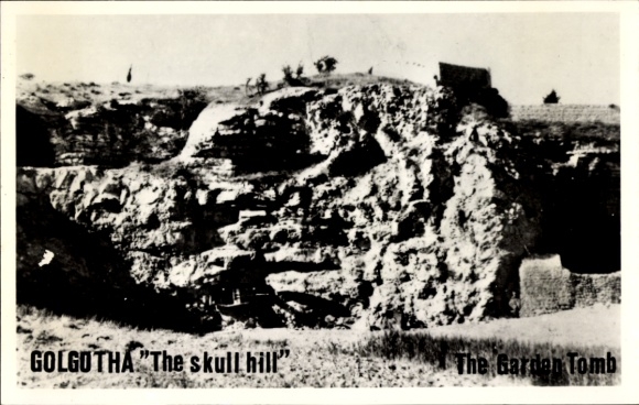 Postcard Israel, Golgotha, The Garden Tomb