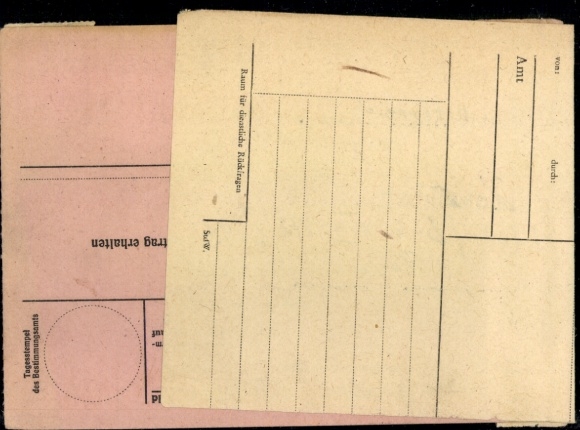 PAW 794 (2) "Halle (Saale) 16.4.45" with certificate of origin