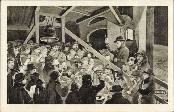 Artist PC Schneeberg in the Ore Mountains, Schneeberger Turmsingen, St. Wolfgang&#39;s Church, bell