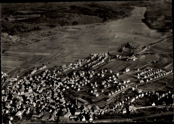Ak Magstadt in Württemberg, Fliegeraufnahme